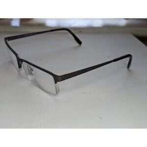 XXL Shocker eyeglasses Frame Gun Metal Half Rimless 56-18-140